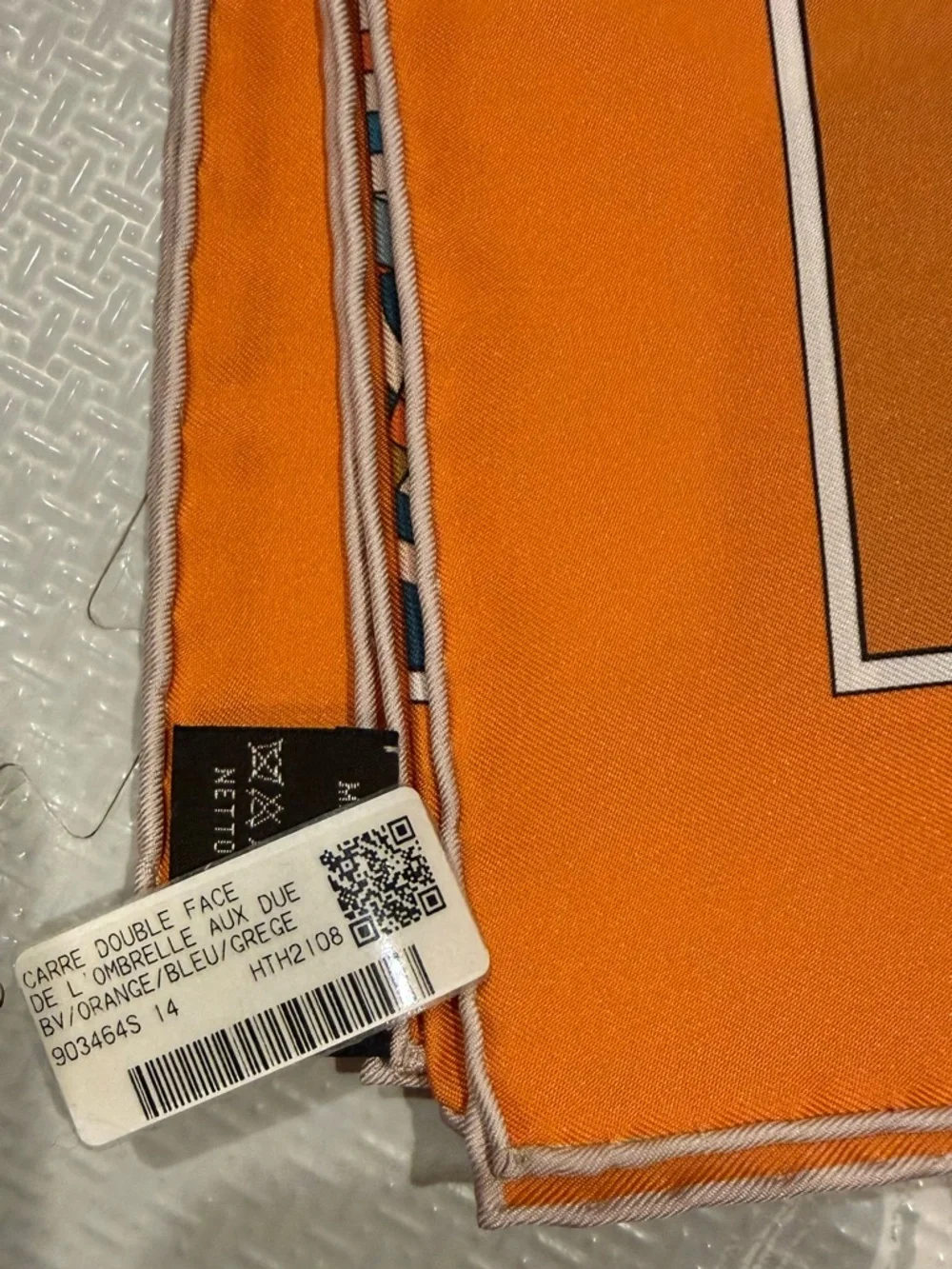 Hermes De l'Ombrelle aux Duels double face scarf 90 - Picture 9 of 9